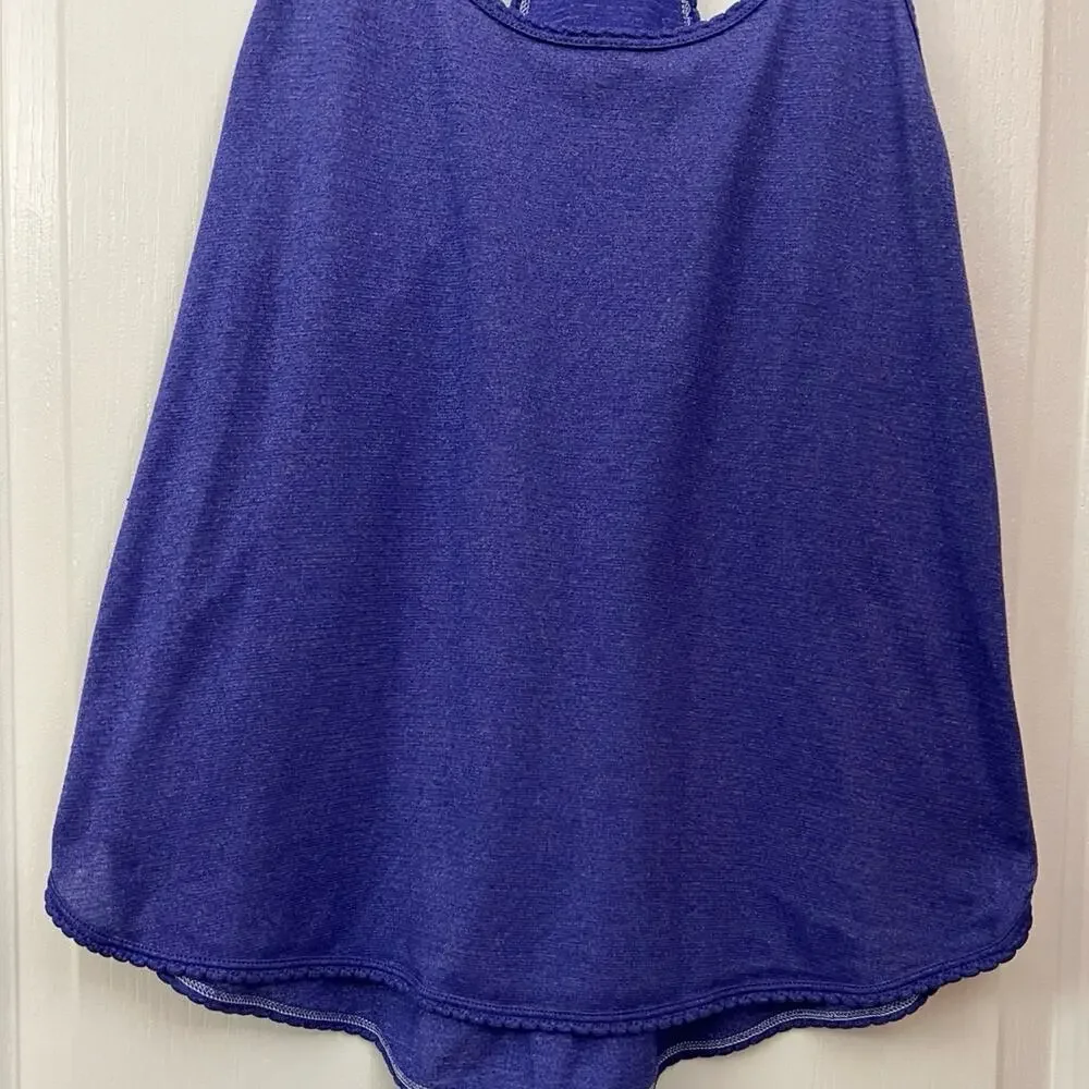 Lululemon 105 F Singlet Heathered Bali Breeze Tank Top size 4